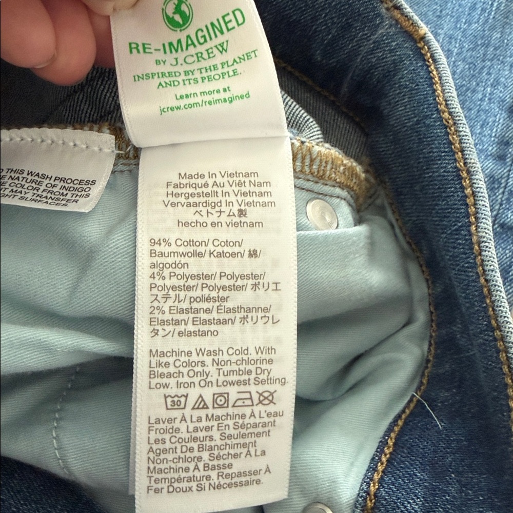 J. Crew Bootcut Jeans Size 28 Wide Flare Leg High Rise Stretch Classic Basic - Picture 7 of 8